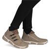 RIEKER WOMENS ZIP ANKLE BOOT - BEIGE