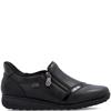RIEKER WOMENS TEX ZIP COMFORT SHOE - BLACK