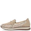 RIEKER WOMENS FLAT SHOE - BEIGE
