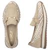 RIEKER WOMENS FLAT SHOE - BEIGE
