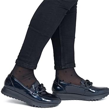 RIEKER WOMENS WIDE FIT SHOE - BLUE