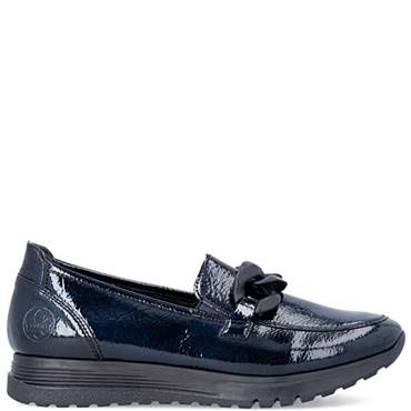 RIEKER WOMENS WIDE FIT SHOE - BLUE