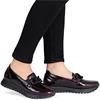 RIEKER WOMENS WIDE FIT SLIP ON SHOE - RED