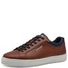 S OLIVER MENS LACE CASUAL SHOE - COGNAC