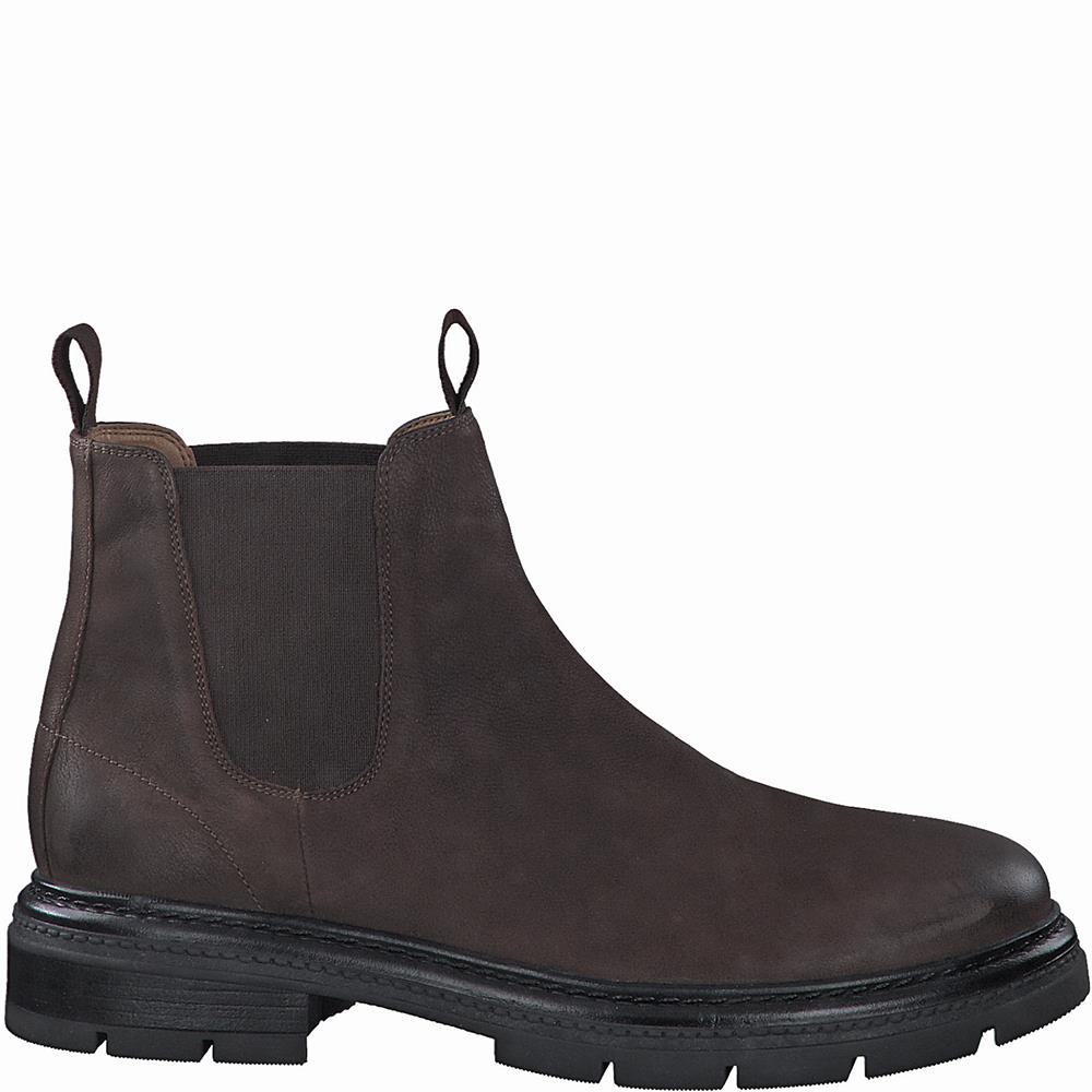 S OLIVER MENS CHELSEA ANKLE BOOT DARK BROWN Paul Byron Shoes Ireland