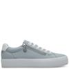 S OLIVER WOMENS ZIP LACE TRAINER - LIGHT BLUE