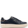 S OLIVER WOMENS LACE TRAINER - NAVY