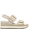 S OLIVER WOMENS WEDGE STRAP SANDAL - CHAMPAGNE
