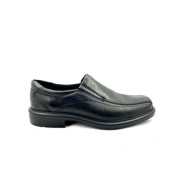 ECCO MENS SLIP ON HELSINKI SHOE - BLACK