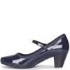 NINE TO FIVE LDS STRAP COURT SHOE - NAVY PATENT