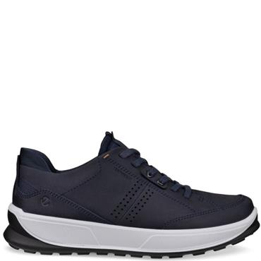 ECCO MENS WATERPROOF LACE TRAINER - MARINE