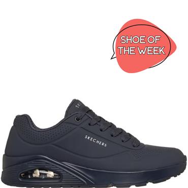 SKECHERS MENS UNO STAND ON AIR TRAINER - DARK NAVY