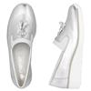 RIEKER WOMENS WEDGE TASSEL SLIP ON SHOE - SILVER