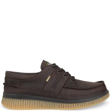 ECCO MENS WATERPROOF LACE CASUAL SHOE - MOCHA