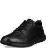 ECCO MENS LACE TRAINER - BLACK