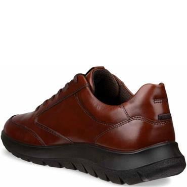 ECCO MENS LACE TRAINER - MINK