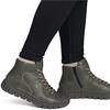 RIEKER WOMENS WARM LINED ZIP ANKLE BOOT - GREEN