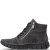 RIEKER WOMENS ZIP ANKLE BOOT - GREY
