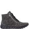 RIEKER WOMENS ZIP ANKLE BOOT - GREY