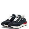 RIEKER WOMENS ZIP LACE TRAINER - BLUE