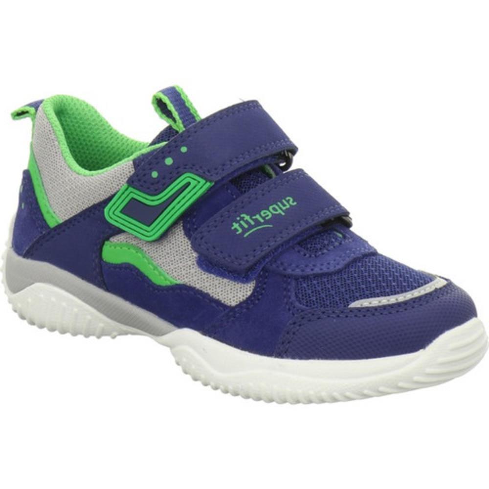 SUPERFIT BOYS 2 VELCRO STRAP TRAINER BLUE/GREEN Paul Byron Shoes