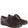 PINOSO MENS EXTRA WIDE FIT VELCRO SHOE - BROWN