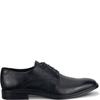 ECCO MENS PLAIN TOE DRESS LACE SHOE - BLACK