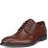 ECCO MENS PLAIN TOE DRESS LACE SHOE - MINK