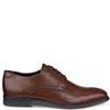 ECCO MENS PLAIN TOE DRESS LACE SHOE - MINK