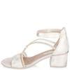 RIEKER WOMENS MID HEEL SANDAL - BEIGE