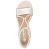 RIEKER WOMENS MID HEEL SANDAL - BEIGE