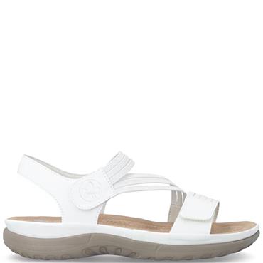 RIEKER WOMENS FLAT SHOE - WHITE