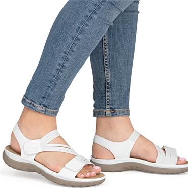 RIEKER WOMENS FLAT SHOE - WHITE