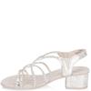 RIEKER WOMENS LOW HEEL SANDAL - BEIGE