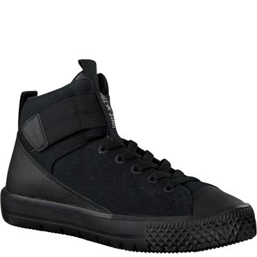 CONVERSE KIDS VEL STRAP TIE ANKLE BT - BLACK