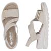RIEKER WOMENS WEDGE SANDAL - BEIGE