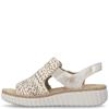 RIEKER WOMENS WEDGE SANDAL - BEIGE