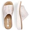 RIEKER WOMENS WEDGE SANDAL - BEIGE