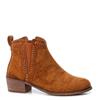 REFRESH WOMENS GUSSET ANKLE BOOT - CAMEL SUEDE