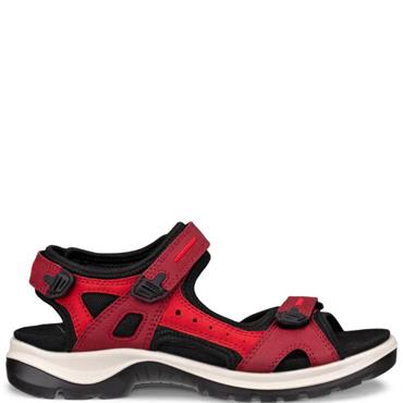 ECCO WOMENS OFF ROAD SANDAL - DARK RUBY