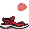 ECCO WOMENS OFF ROAD SANDAL - RED