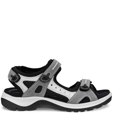 ECCO WOMENS OFF ROAD SANDAL - TITANIUM