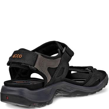 ECCO MENS OFFROAD VELCRO STRAP SANDAL - BLACK