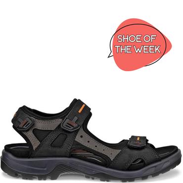 ECCO MENS OFFROAD VELCRO STRAP SANDAL - BLACK