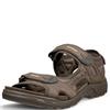 ECCO MENS OFFROAD VELCRO STRAP SANDAL - DARK CLAY