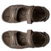 ECCO MENS OFFROAD VELCRO STRAP SANDAL - DARK CLAY