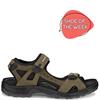 ECCO MENS OFFROAD VELCRO STRAP SANDAL - TARMAC