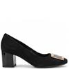 VALENTINO CONTE WOMENS LOW COURT HEEL - BLACK