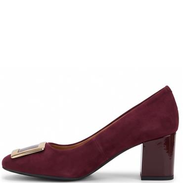 VALENTINO CONTE WOMENS LOW COURT HEEL - WINE