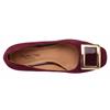VALENTINO CONTE WOMENS LOW COURT HEEL - WINE